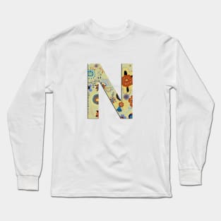 Monogram letter N Long Sleeve T-Shirt